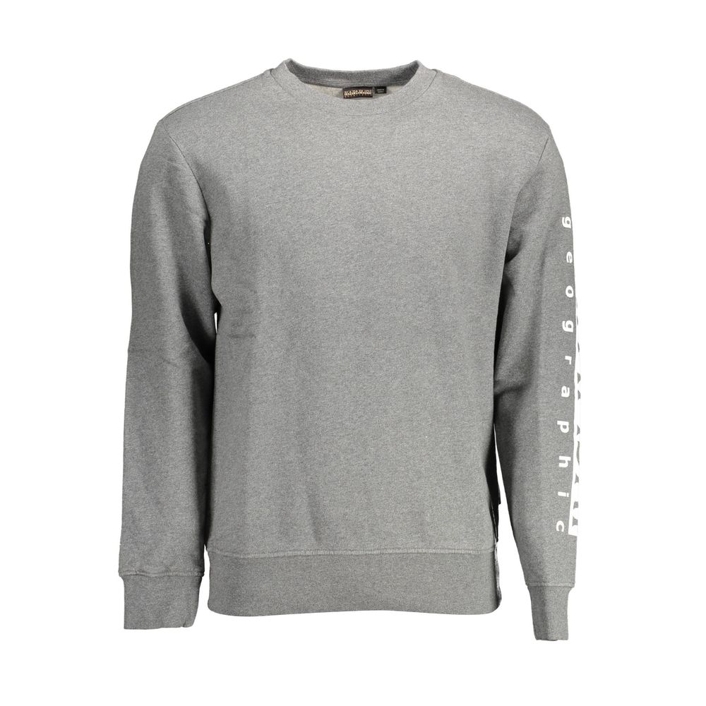 Napapijri Gray Cotton Sweatshirt