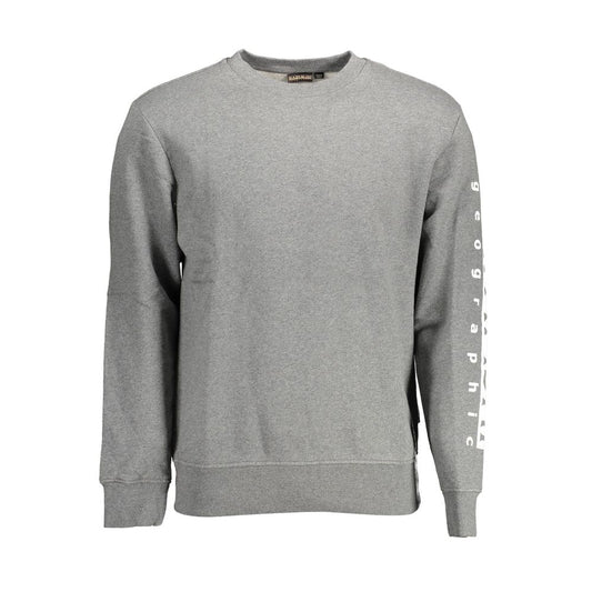 Napapijri Gray Cotton Sweatshirt