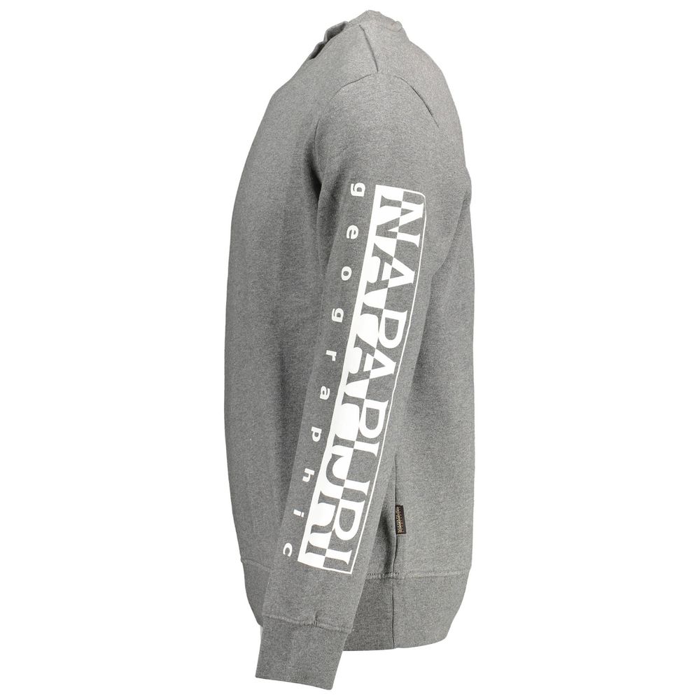 Napapijri Gray Cotton Sweatshirt