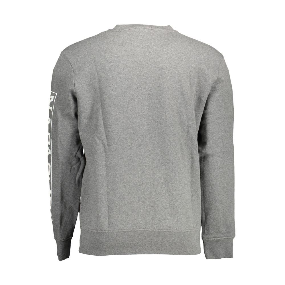 Napapijri Gray Cotton Sweatshirt