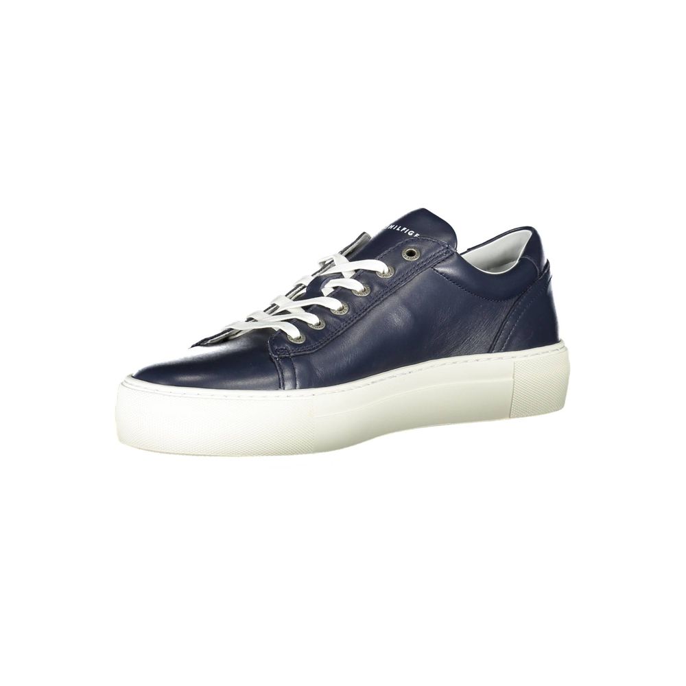 Tommy Hilfiger Blue Cotton Sneaker