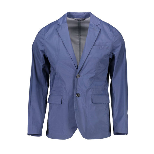 Gant Blue Nylon Jackets & Coat