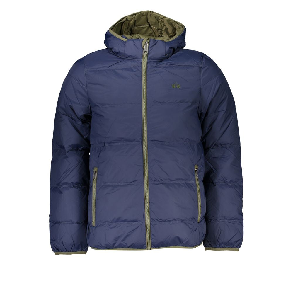 La Martina Blue Polyamide Jackets & Coat