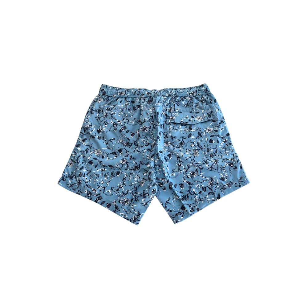 Trussardi Beachwear Light Blue Polyester Swimwear