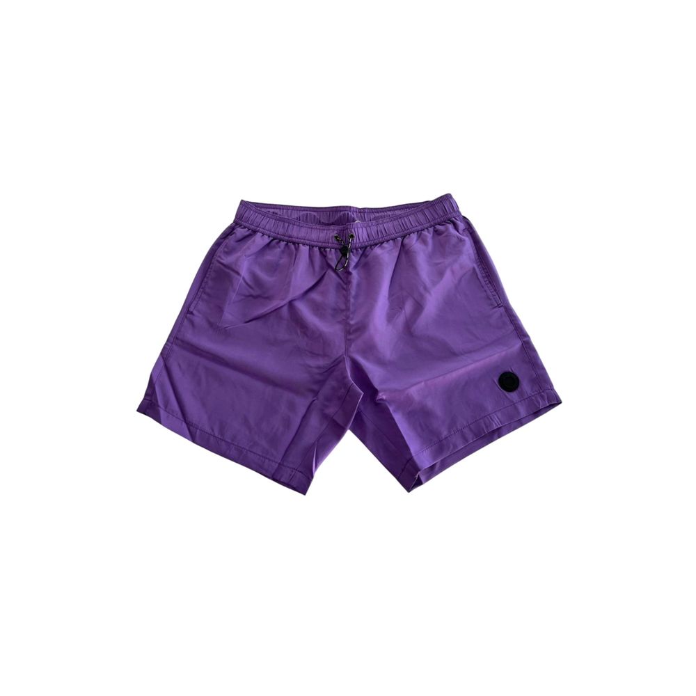 Trussardi Beachwear Purple Polyester Swimwear