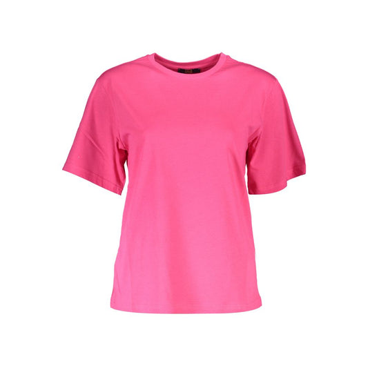 Cavalli Class Pink Cotton T-Shirt