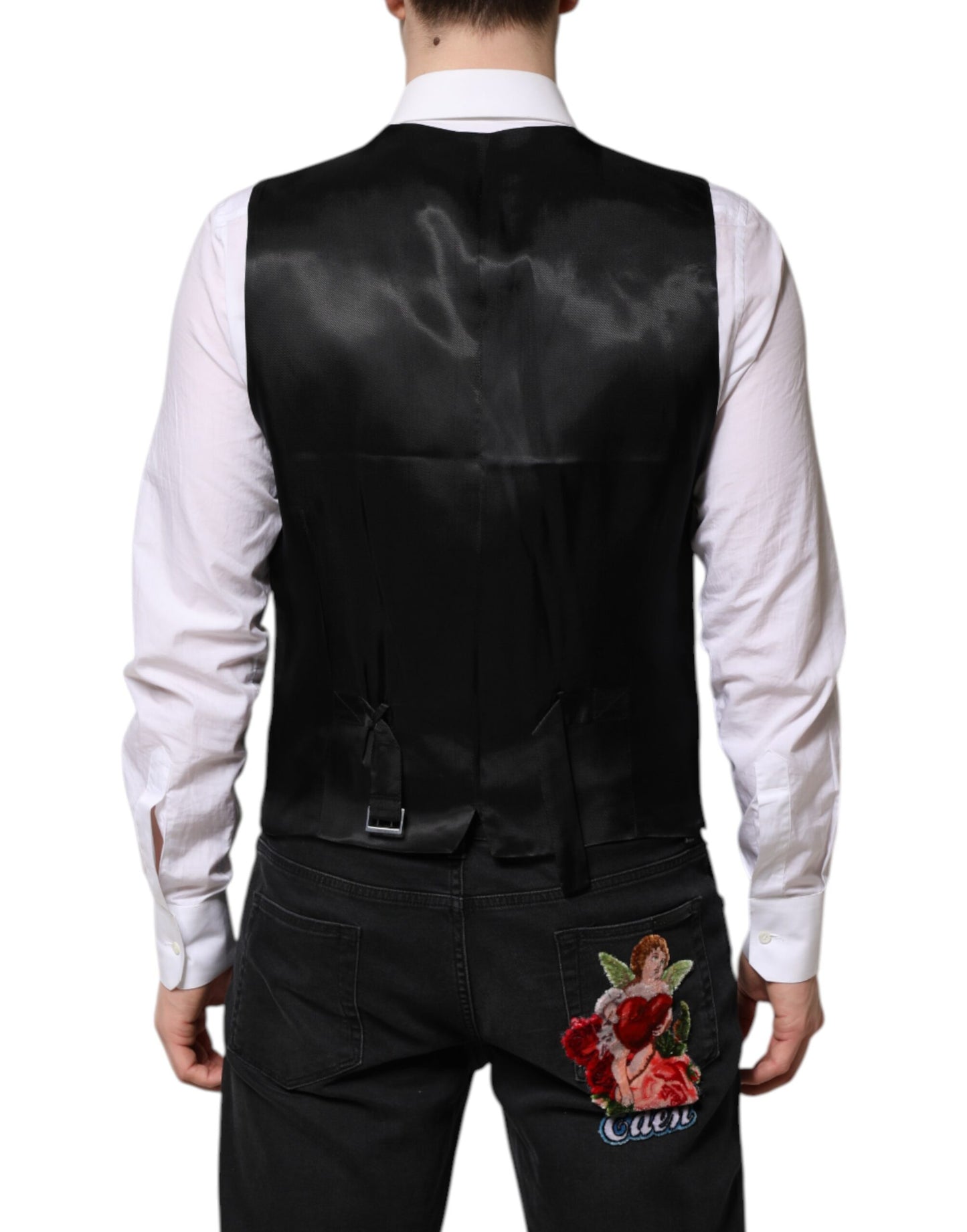 Dolce & Gabbana Black Single Breasted Suit 2 Piece Jacket