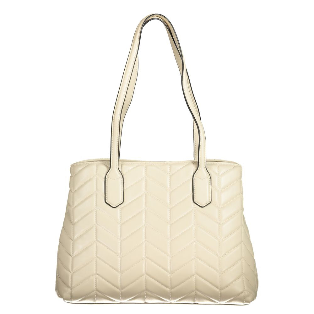 Mario Valentino Beige Polyethylene Handbag