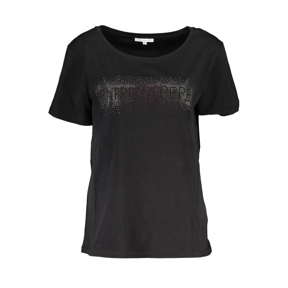 Patrizia Pepe Black Cotton T-Shirt