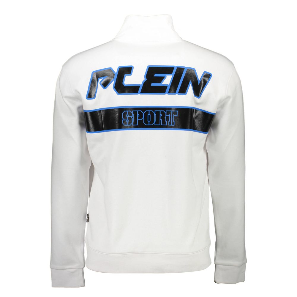 Plein Sport White Cotton Sweatshirt