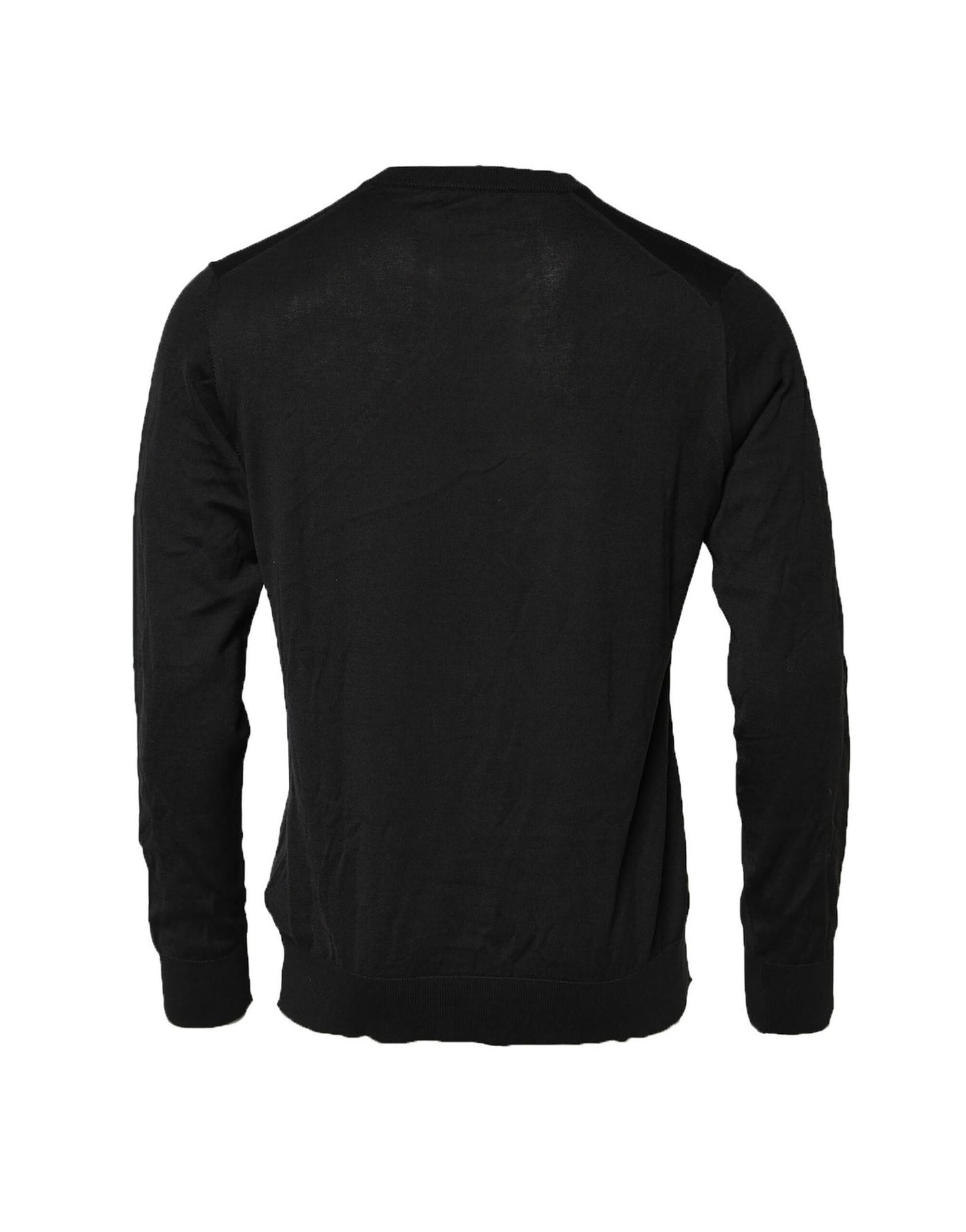Dolce & Gabbana Black Cotton DG Logo Men Sweatshirt Sweater