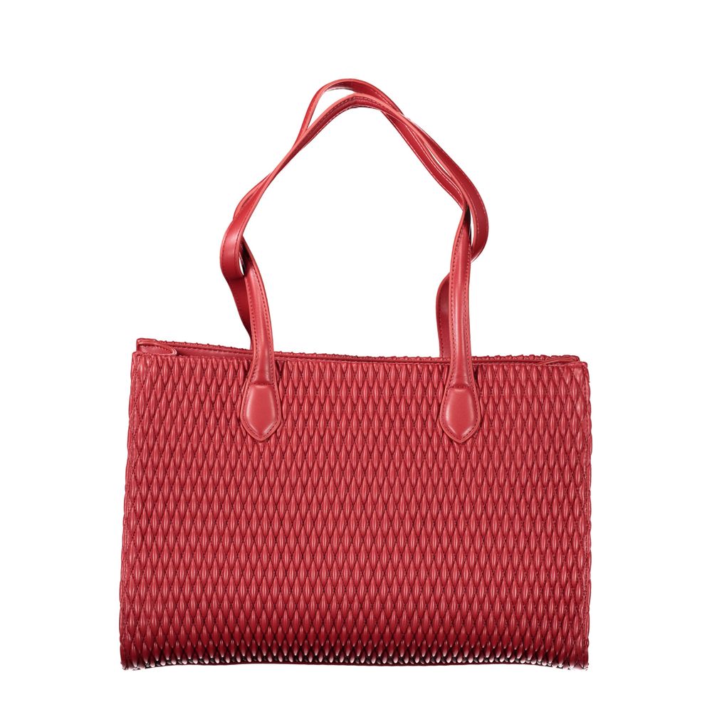 Mario Valentino Red Polyethylene Handbag