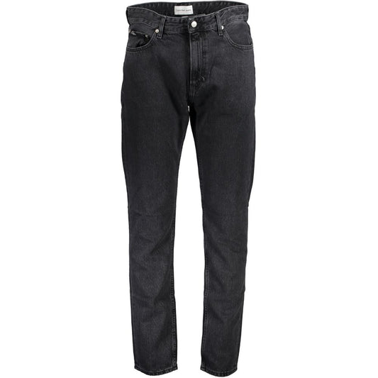 Calvin Klein Black Cotton Jeans Denim