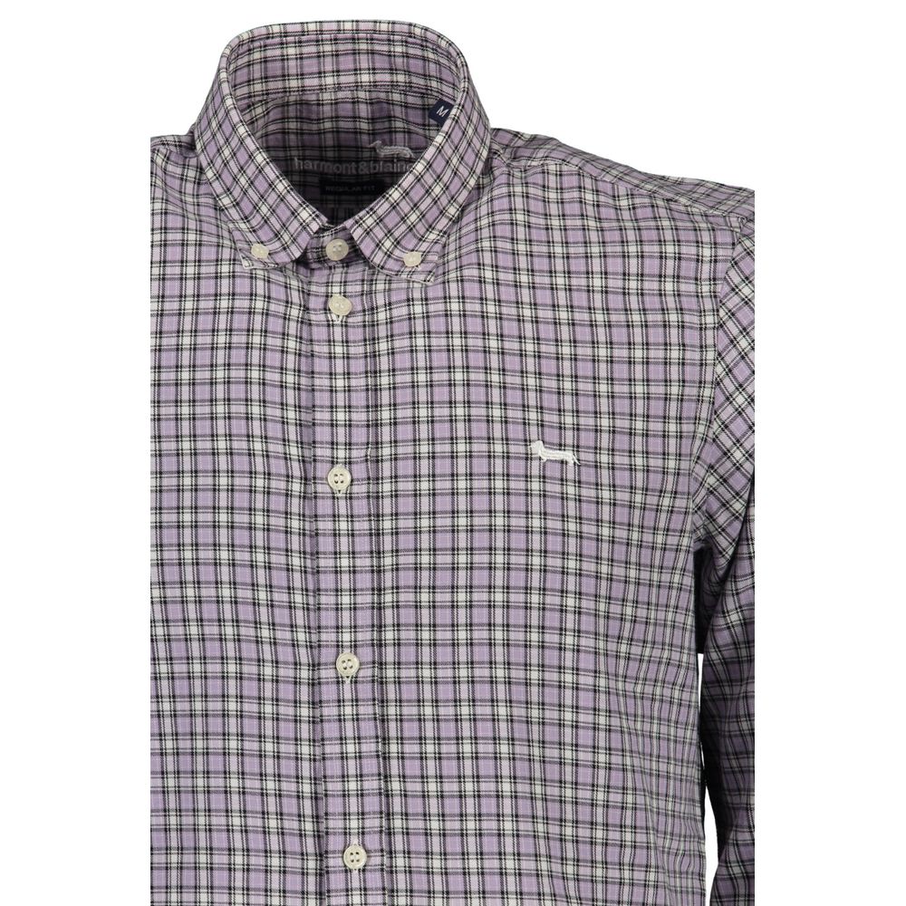 Harmont & Blaine Purple Cotton Shirt