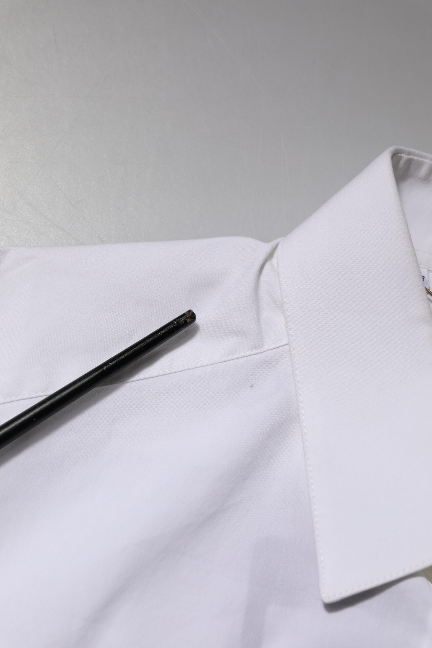 Dolce & Gabbana White Cotton GOLD Long Sleeves Formal Shirt