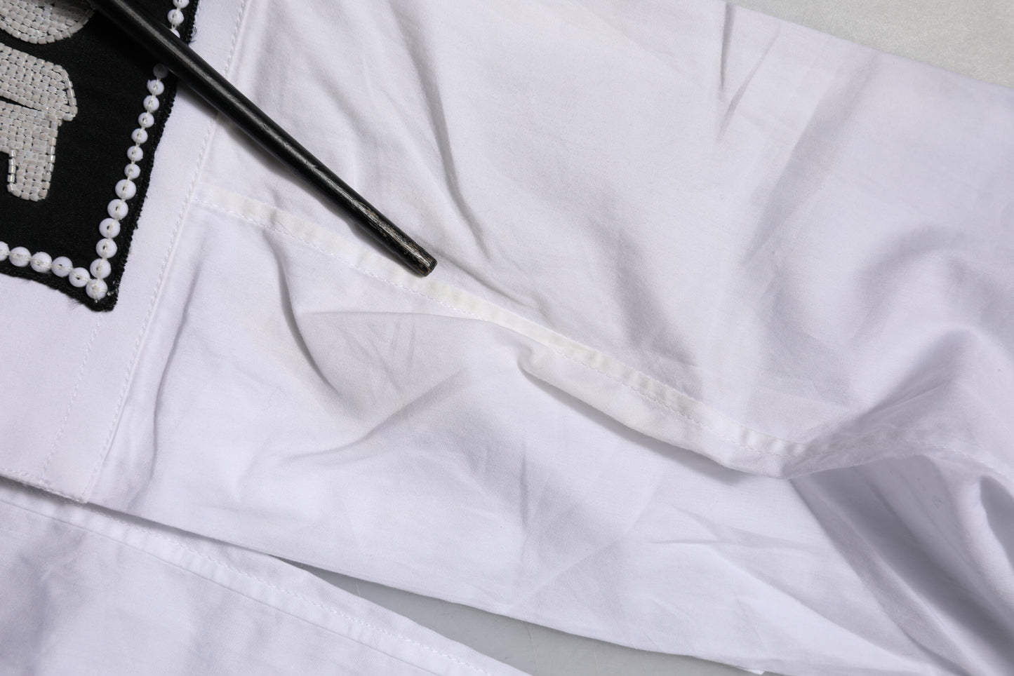 Dolce & Gabbana White Cotton GOLD Long Sleeves Formal Shirt