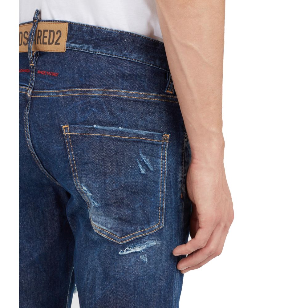 Dsquared² Blue Cotton Jeans Denim
