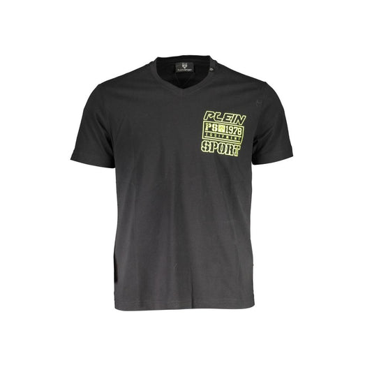 Plein Sport Black Cotton T-Shirt