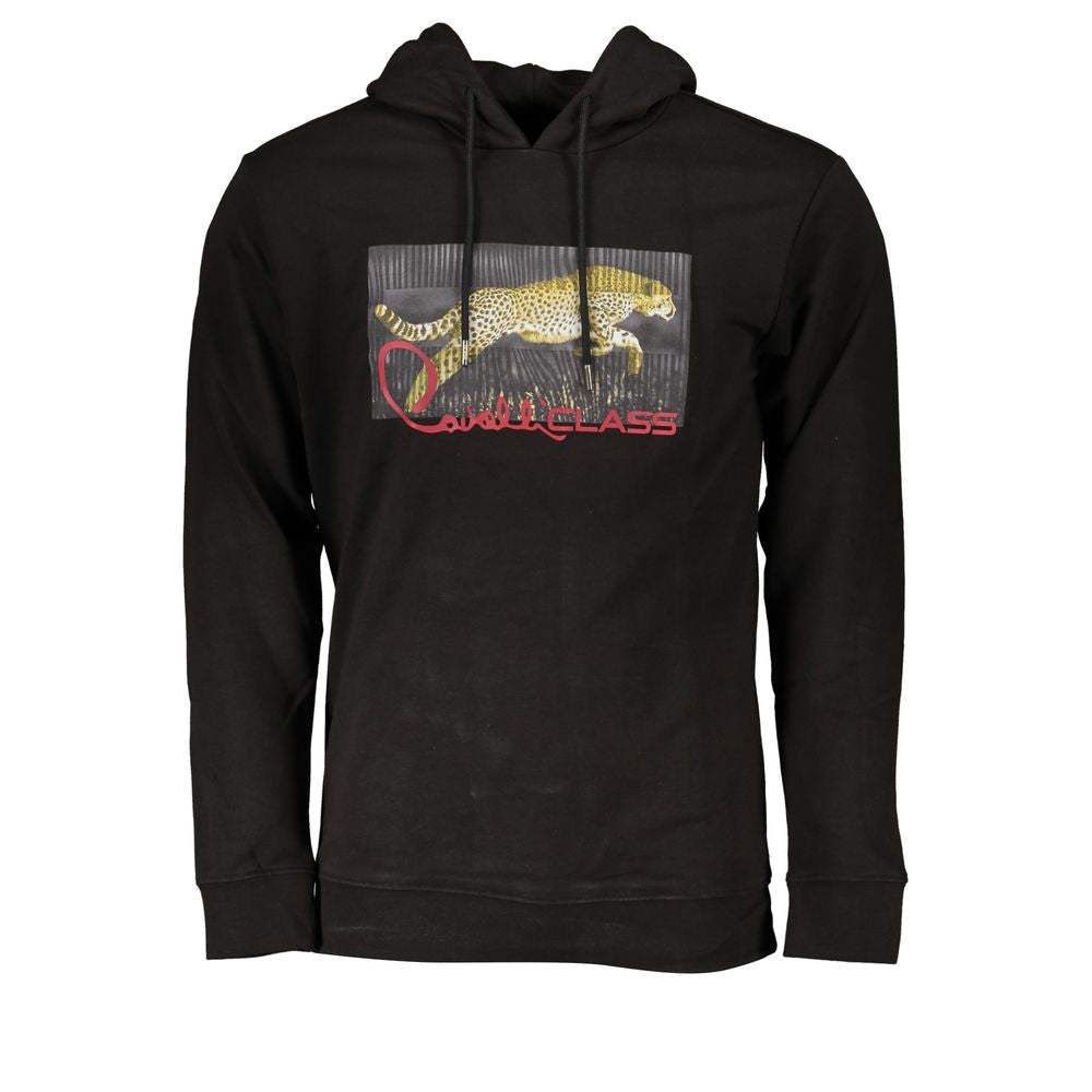 Cavalli Class Black Cotton Sweatshirt