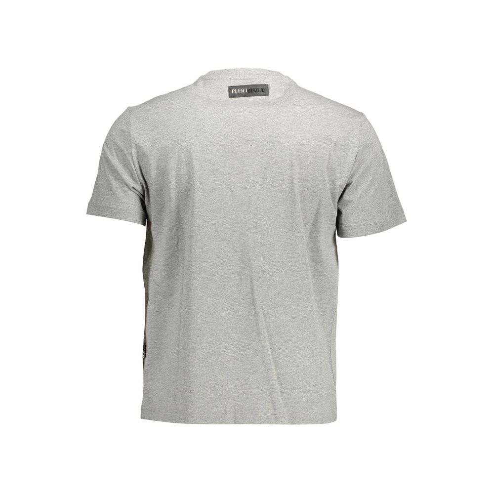 Plein Sport Gray Cotton T-Shirt
