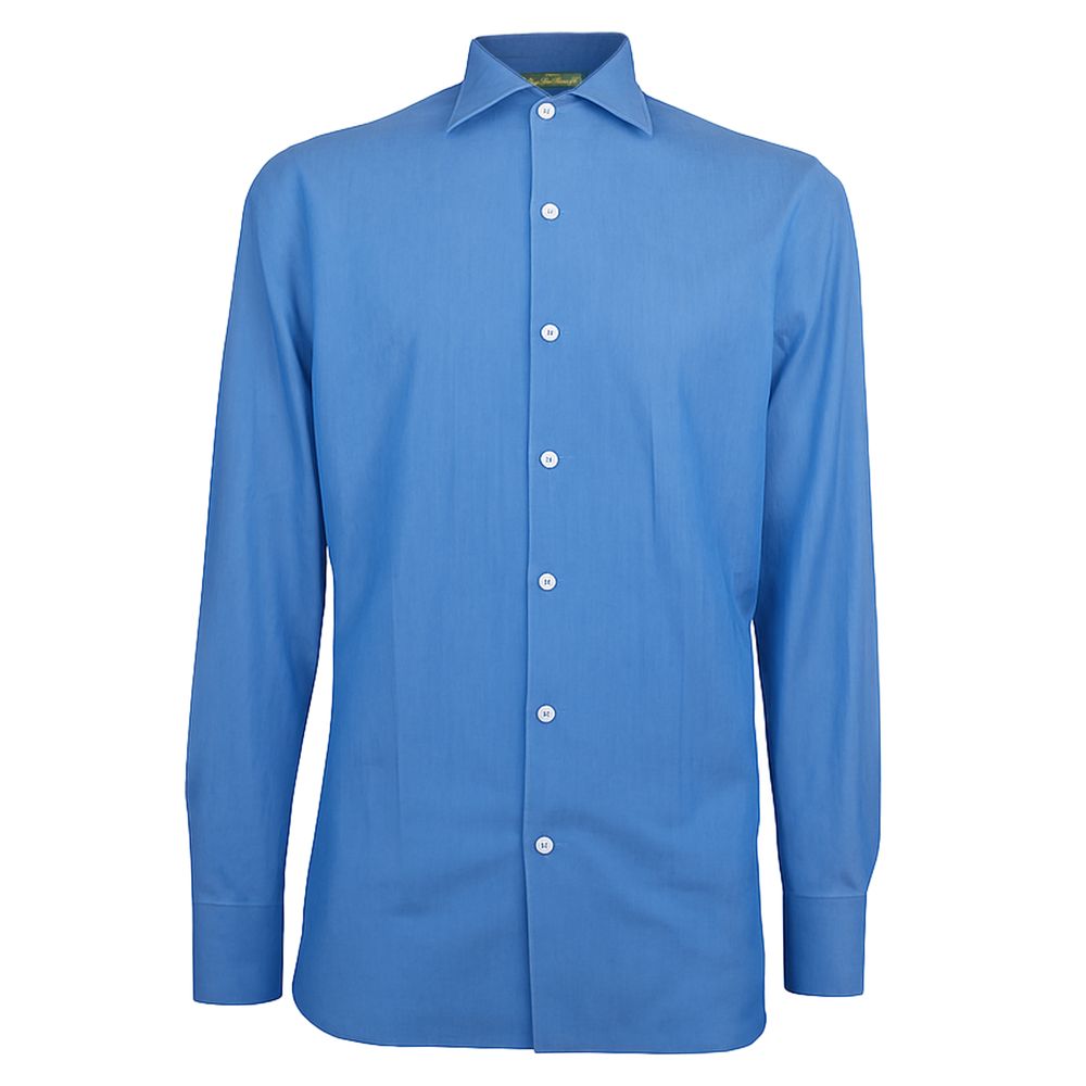 Made in Italy Blue Cotton Shirt