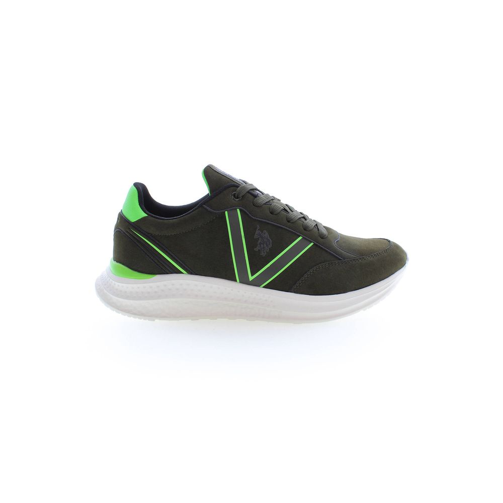 U.S. POLO ASSN. Green Polyester Sneaker