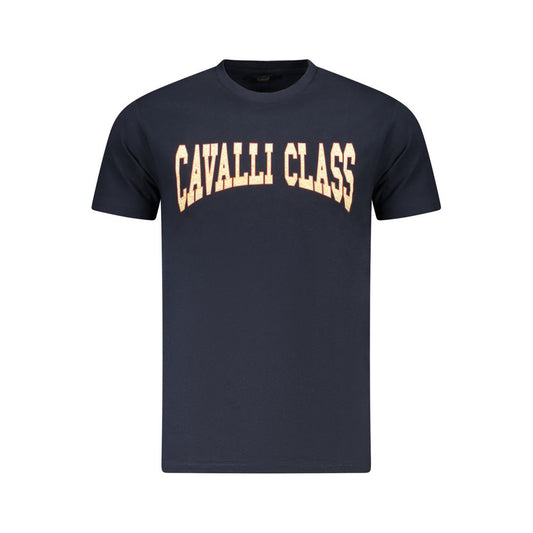 Cavalli Class Blue Cotton T-Shirt