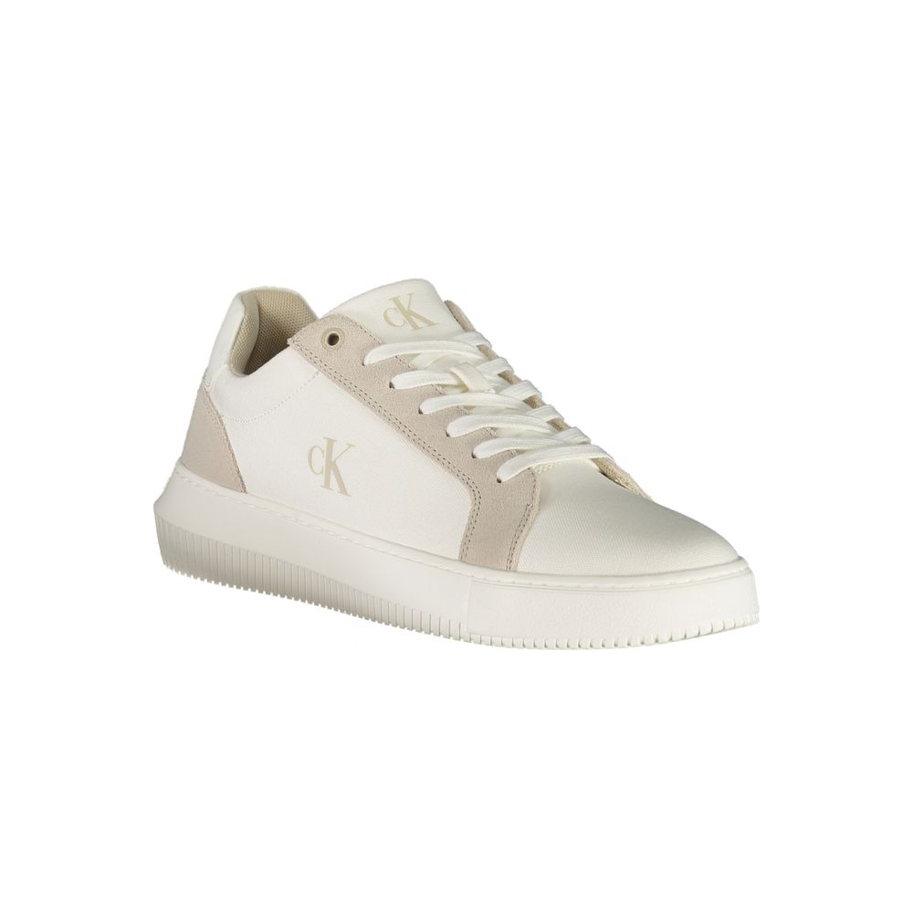 Calvin Klein White Polyester Sneaker
