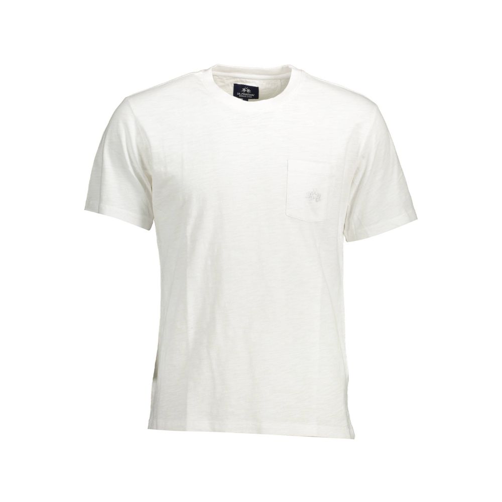 La Martina White Cotton T-Shirt