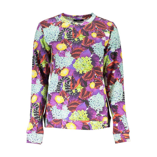 Cavalli Class Purple Cotton Sweatshirt