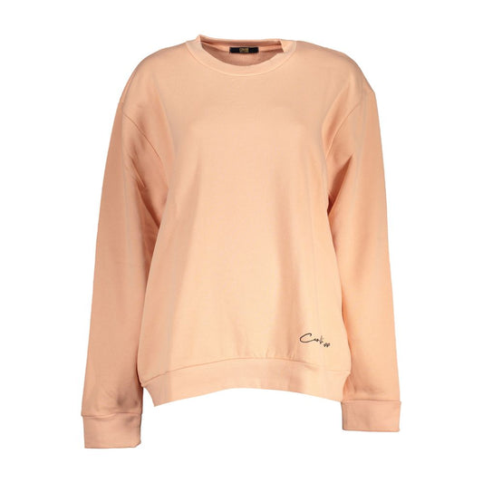 Cavalli Class Pink Cotton Sweatshirt