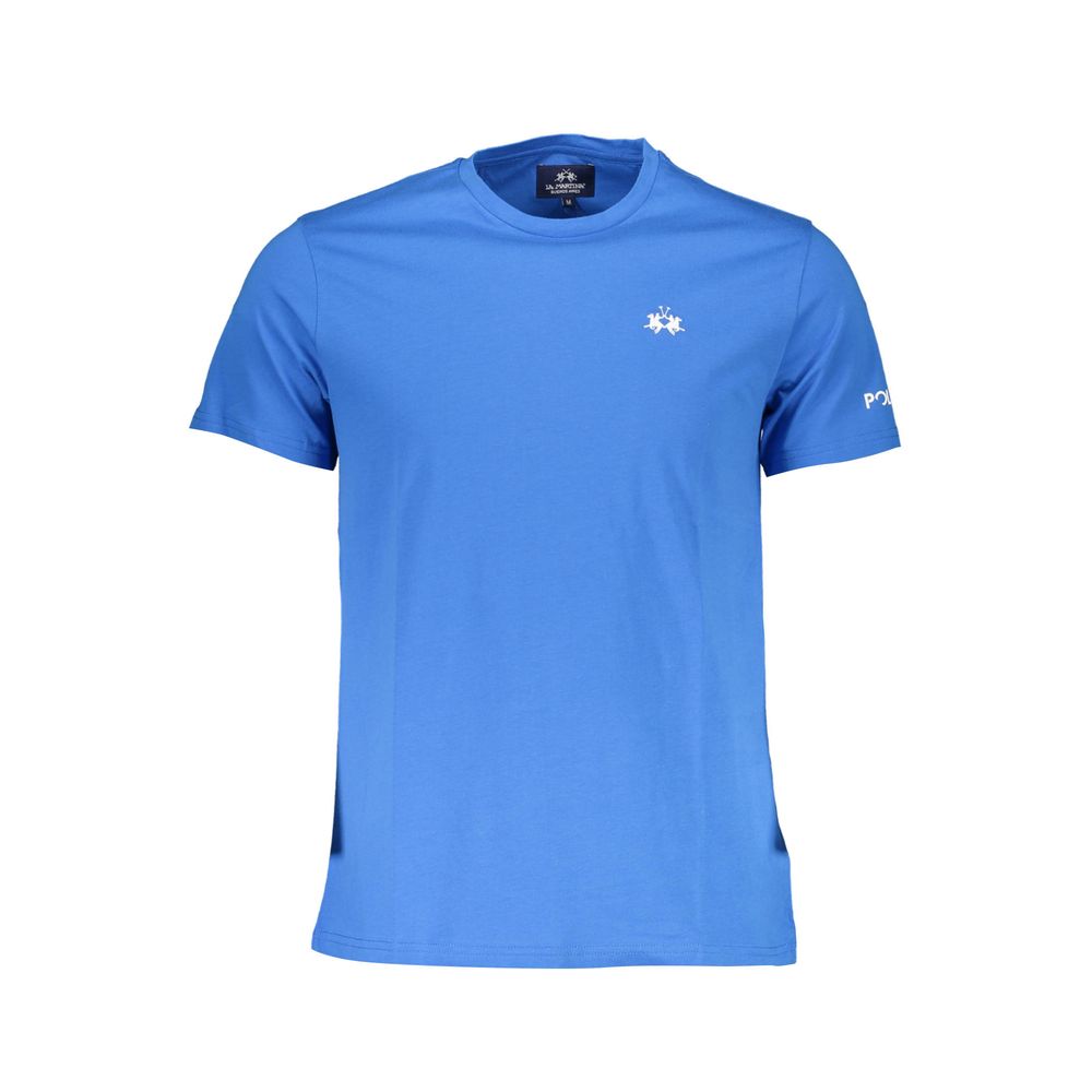 La Martina Blue Cotton T-Shirt