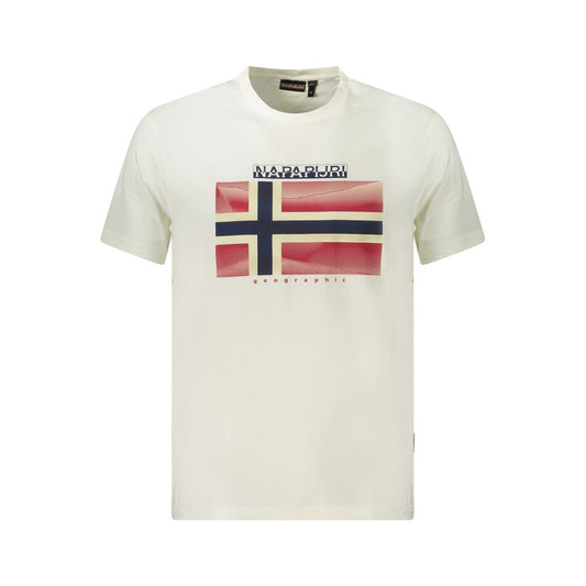 Napapijri White Cotton T-Shirt