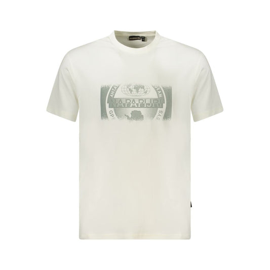 Napapijri White Cotton T-Shirt