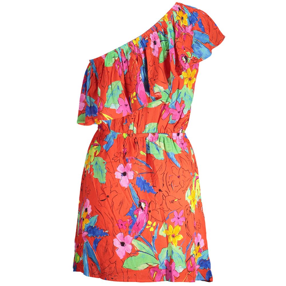 Desigual Red Viscose Dress