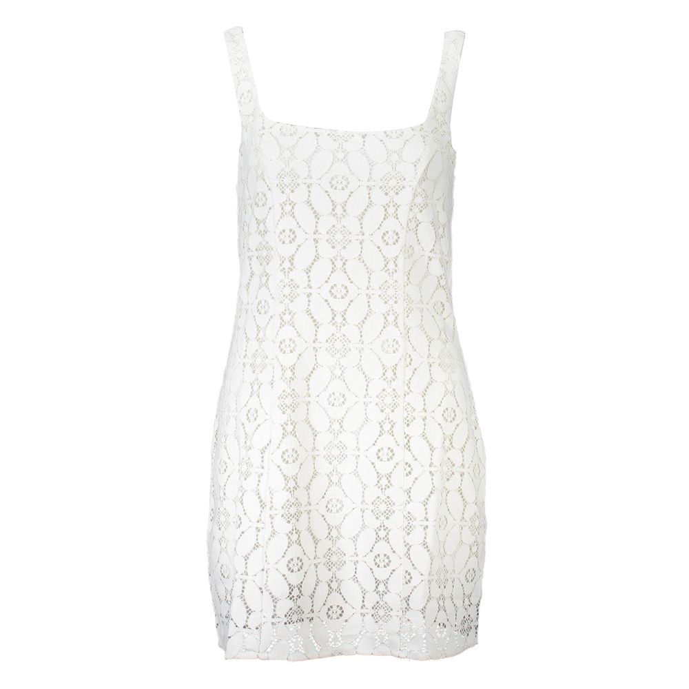 Desigual White Polyester Dress