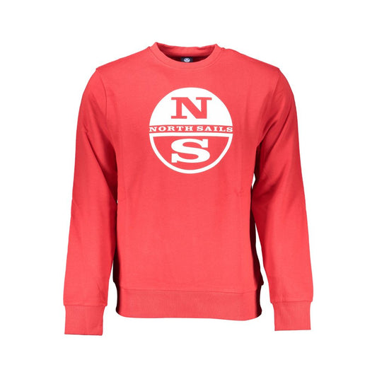 North Sails Red Cotton Sweatshirt
