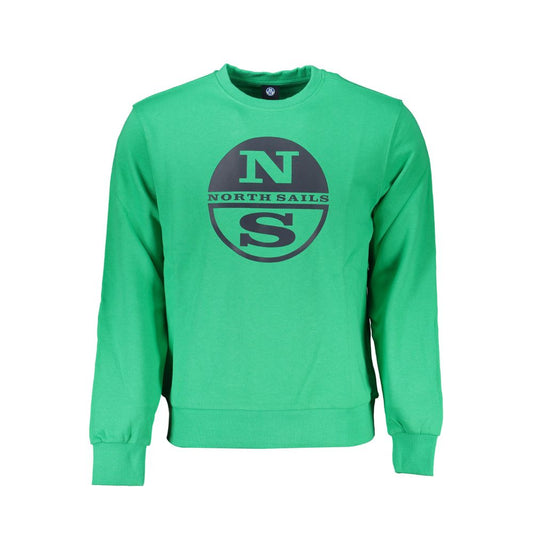 North Sails Green Cotton Sweatshirt