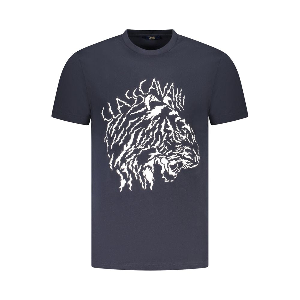 Cavalli Class Blue Cotton T-Shirt