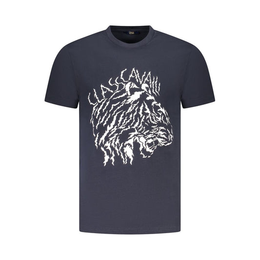 Cavalli Class Blue Cotton T-Shirt