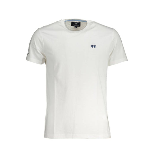 La Martina White Cotton T-Shirt