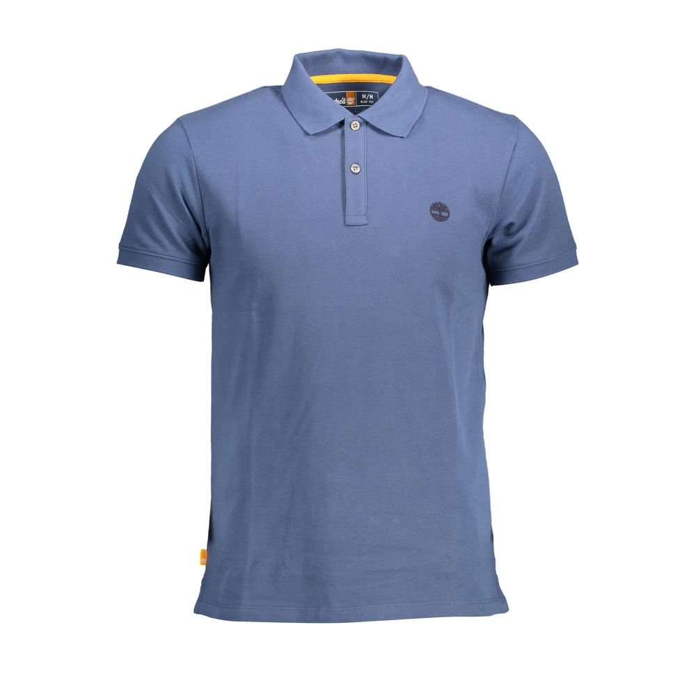 Timberland Blue Cotton Polo Shirt
