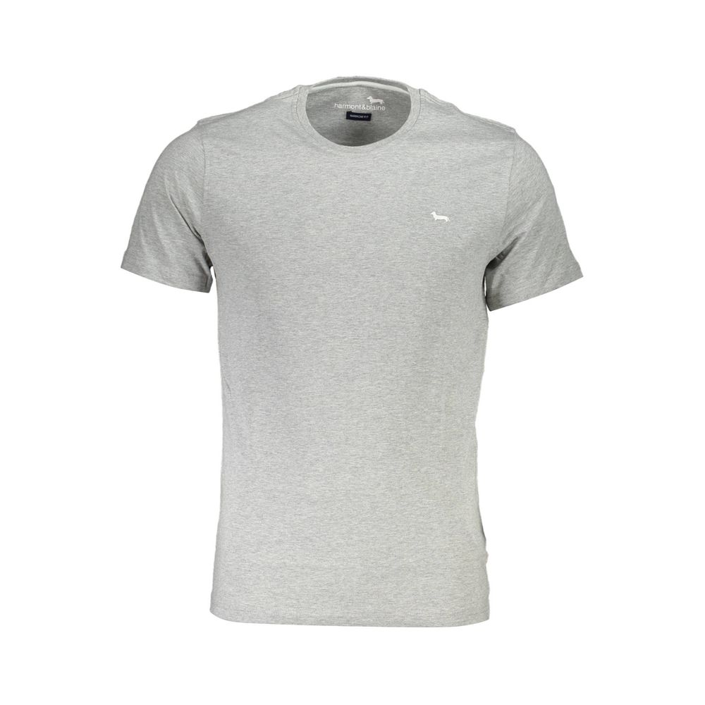 Harmont & Blaine Gray Cotton T-Shirt