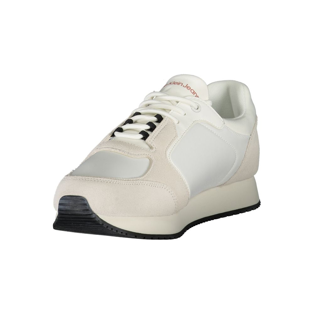 Calvin Klein White Polyester Sneaker