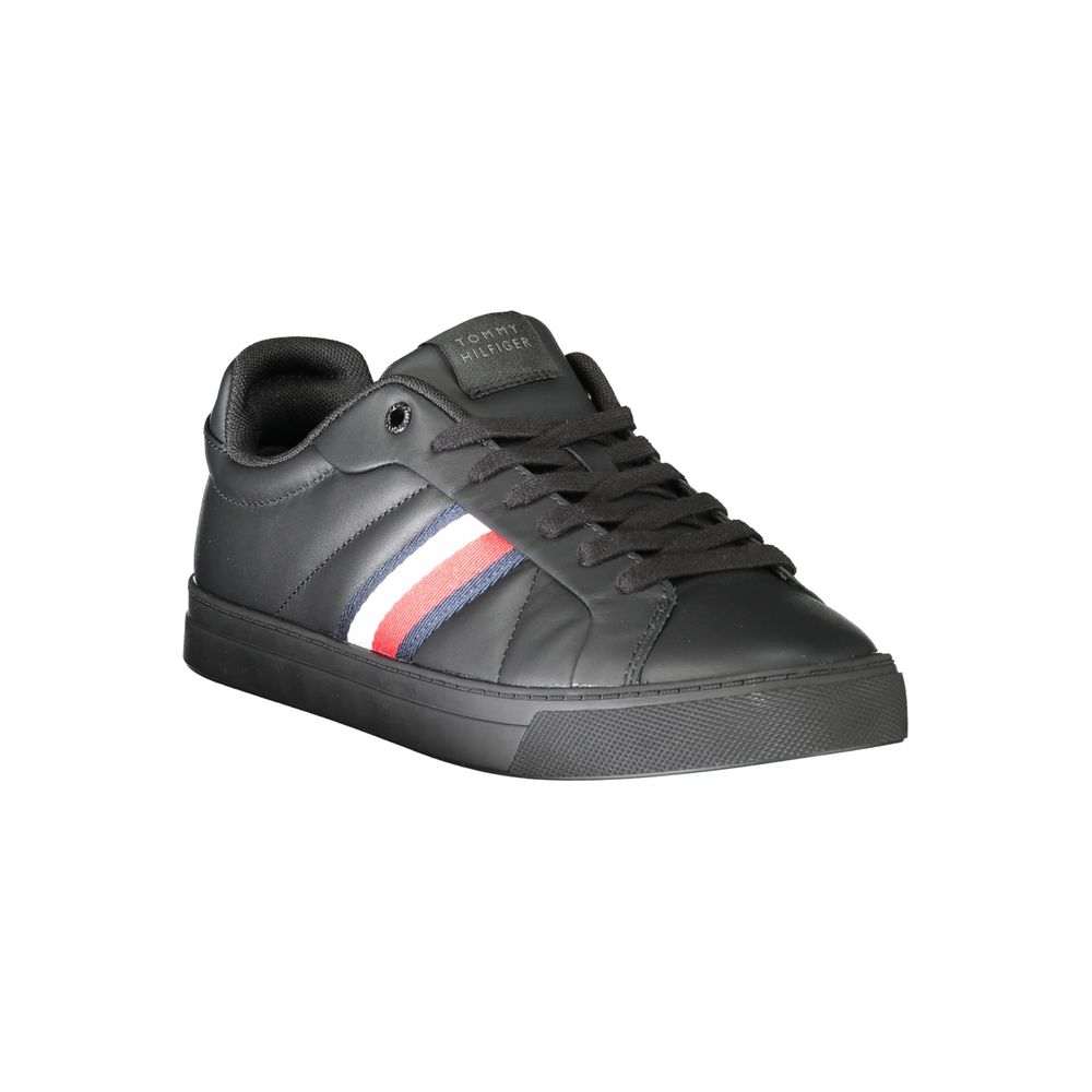 Tommy Hilfiger Black Polyester Sneaker