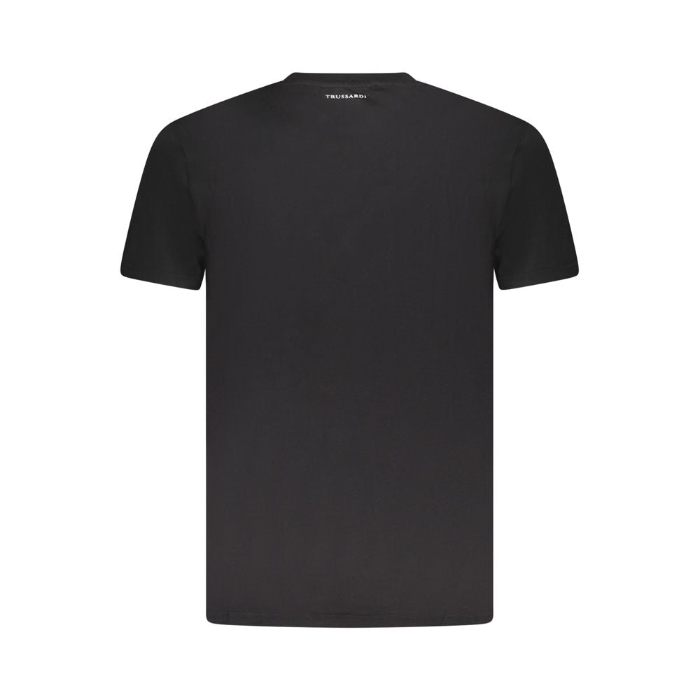 Trussardi Black Cotton T-Shirt