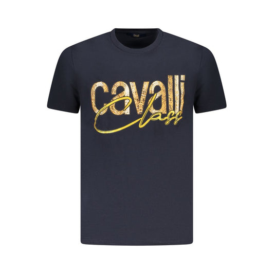 Cavalli Class Blue Cotton T-Shirt