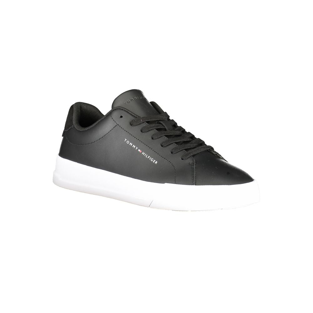Tommy Hilfiger Black Polyester Sneaker