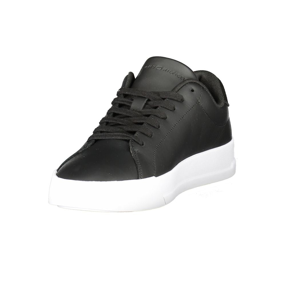 Tommy Hilfiger Black Polyester Sneaker