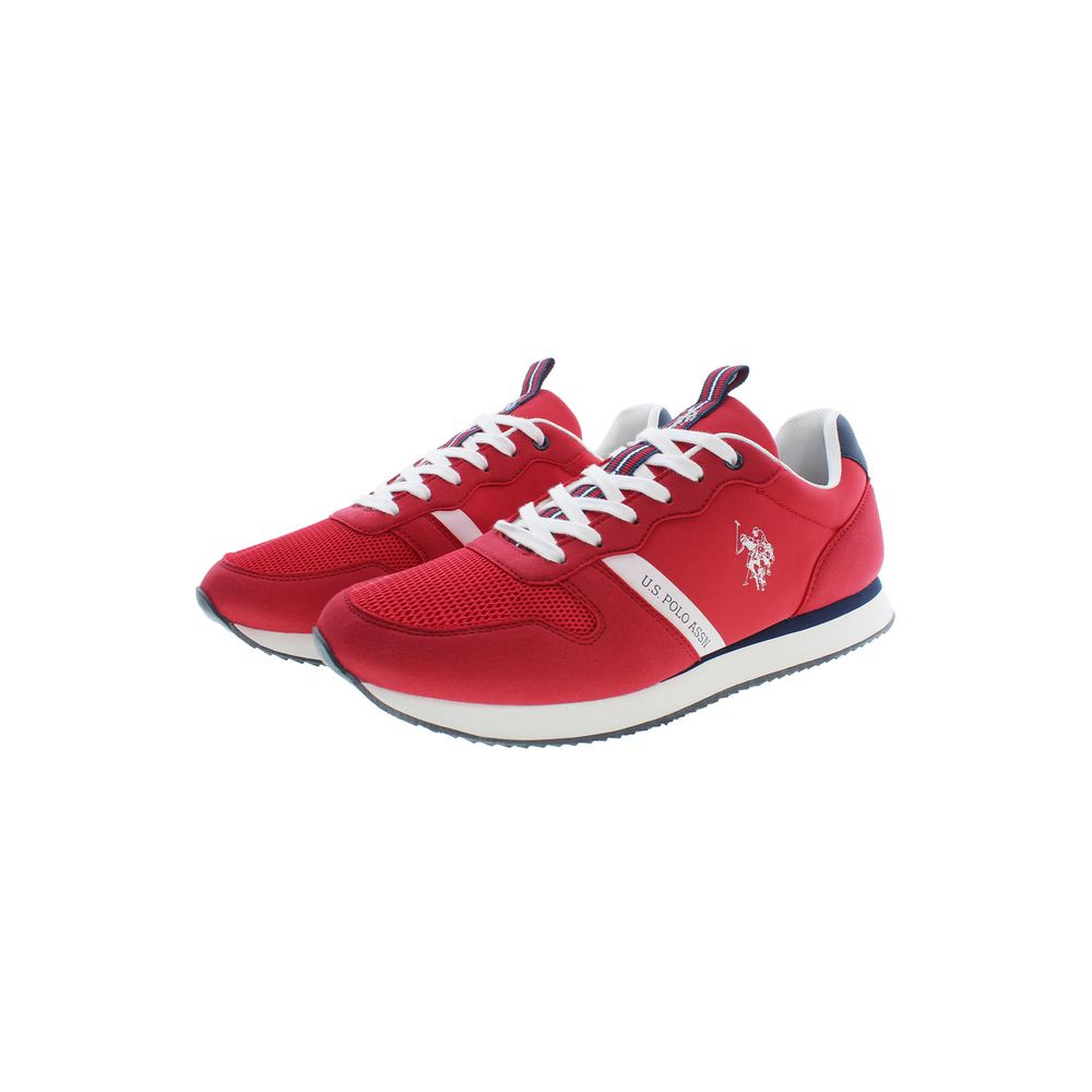 U.S. POLO ASSN. Red Polyester Sneaker